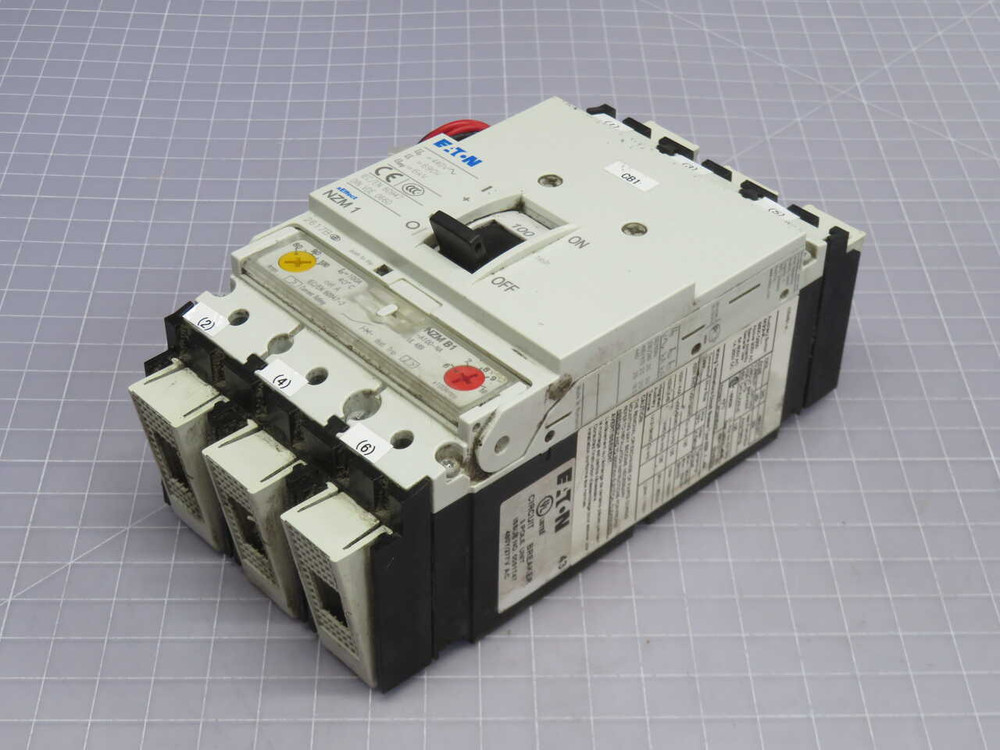 USED EATON NZMN1-A100 3-POLE 100A CIRCUIT BREAKER FOR SALE