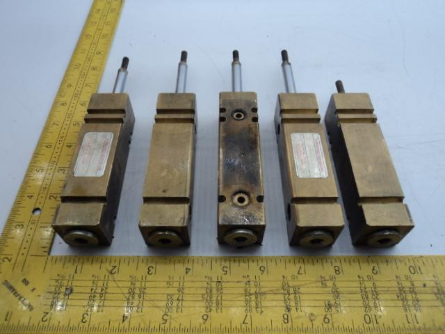 LOT OF 5 AIROYAL  SPHP 5/8X2 BRASS HYDRAULIC CYLINDER T19025