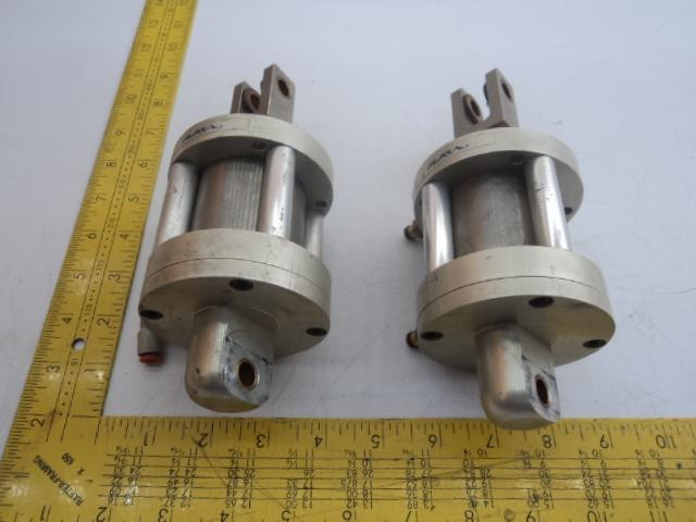 LOT OF 2 BIMBA FLAT-1 F0-312-1 PNEUMATIC AIR CYLINDER T19129