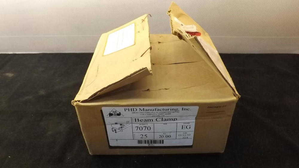 LOT OF 25 PHD MANUFACTURING BEAM CLAMP S7070EG T22256