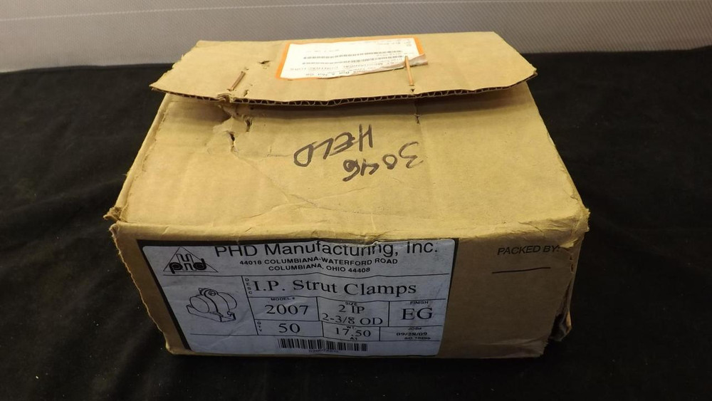 LOT OF 50 PHD MANUFACTURING I.P. STRUT CLAMPS S2007AEG T22265