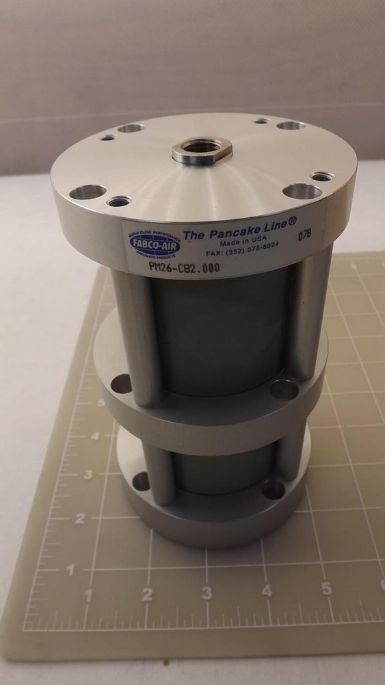FABCO-AIR PM26-CB2.000 THE PANCAKE LINE PNEUMATIC CYLINDERS T22674