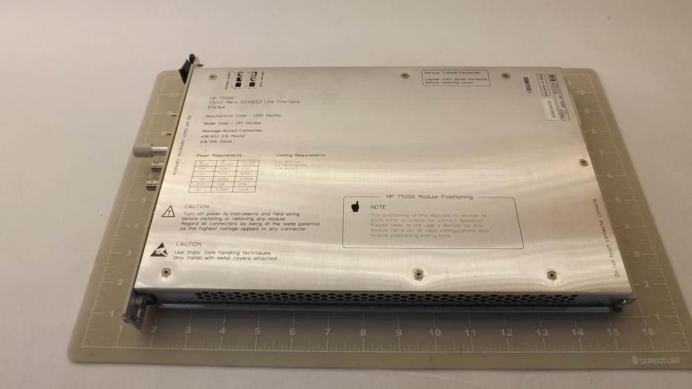 AGILENT HP 75000 E1616A 1.5/45 MB/S DS1/DS3 LINE INTERFACE T25763