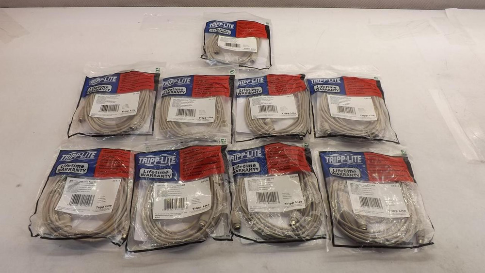 LOT OF 9 TRIPP LITE P222-015 PS/2 KEYBOARD MOUSE EXTENSION CABLE T28473