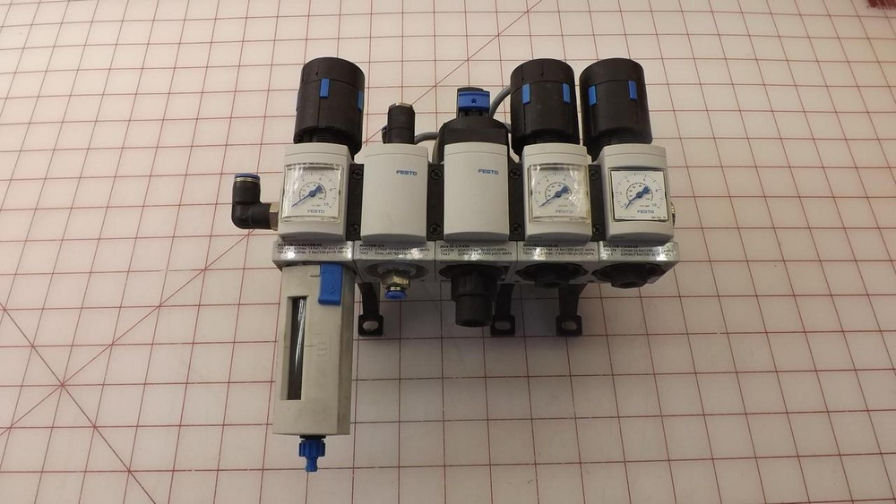 FESTO MS4-LFR-1/4-D6-CRM-AS MS4-FRM-1/4 MS4-LRB-1/4-D6-AS  PNEUMATIC VALVE ASSEMBLY T30534