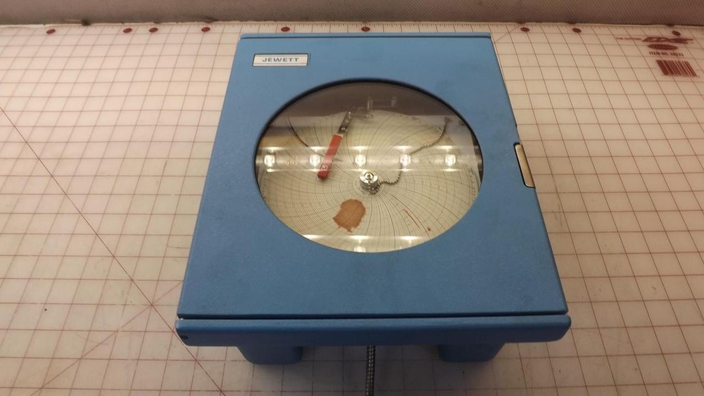 JEWETT WEKSLER INSTRUMENTS 8GR1-WB-R TEMPERATURE CHART RECORDER T32630
