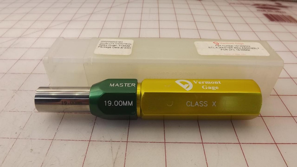 VERMONT GAGE 161210322 STL X MASTER GAGE ASSEMBLY T32861