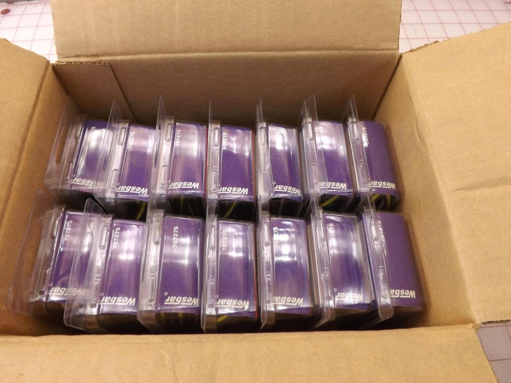 LOT OF 12 WESBAR 707275 4-WAYTRUNK CONNECTOR 4' WITH 18'' GROUND T33084