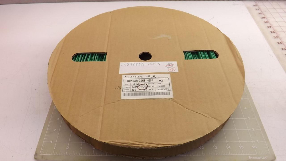 DUNBAR DUNBAR-GSHS-1634F M23053/5-108-5 HEAT SHRINK TUBE 198 FT T34180
