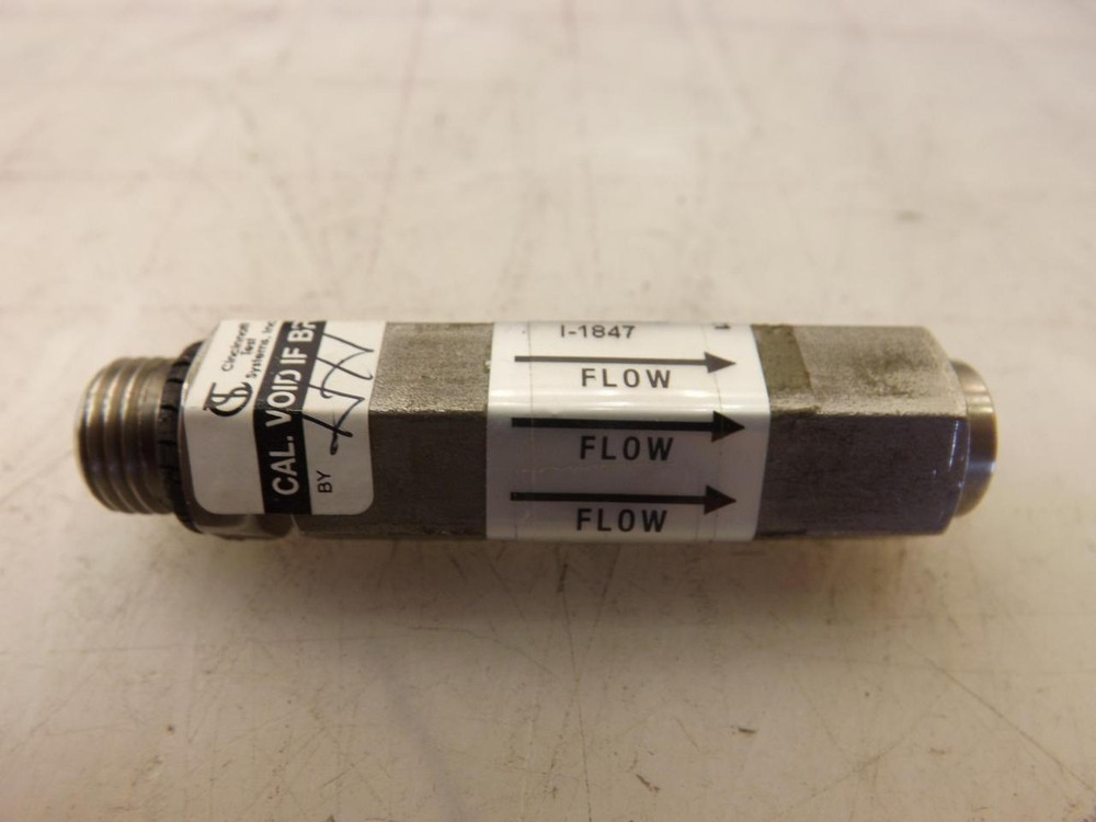 CTS CINCINNATI TEST SYSTEMS I-1847 FLOW PRESSURE VALVE T35231