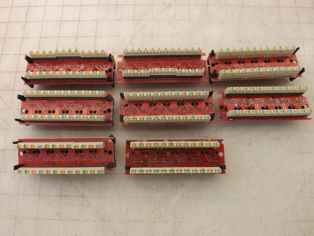 LOT OF 8 LEVITON 57375-06 NETWORK DISTRIBUTION PANEL T35432