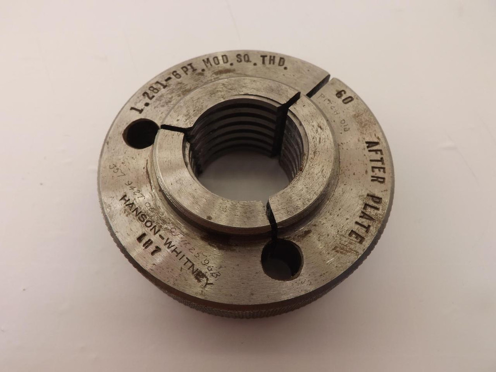 HANSON WHITNEY LH7 1.281-6PI.MOD.SQ.THD AFTER PLATE T37173