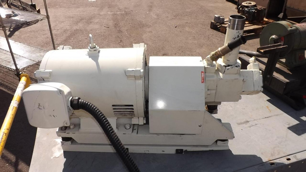 MITSUBISHI SUPER LINE 3 PHASE 1760 RPM INDUCTION MOTOR SB-JR W/VANE PUMP T32018