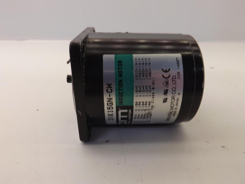 ORIENTAL MOTOR 31K15GN-CW INDUCTION MOTOR 15W 1450RPM T38821
