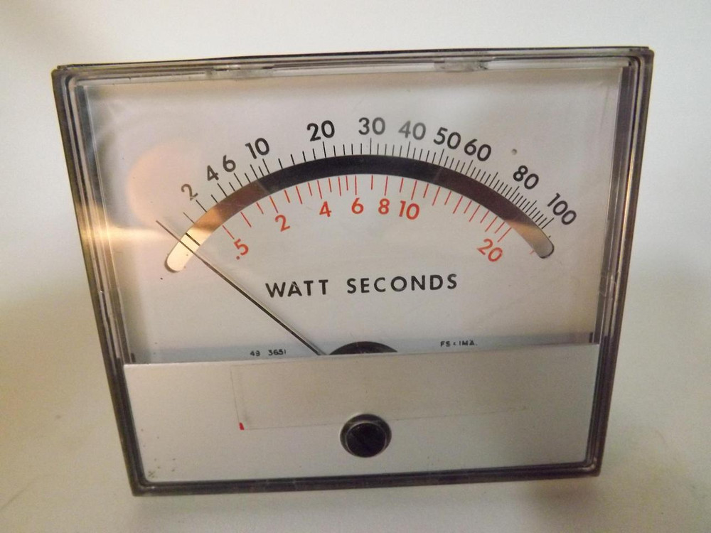 TRIPLETT C342V PANEL INDICATOR VOLTMETER 0-100 WATT SECONDS