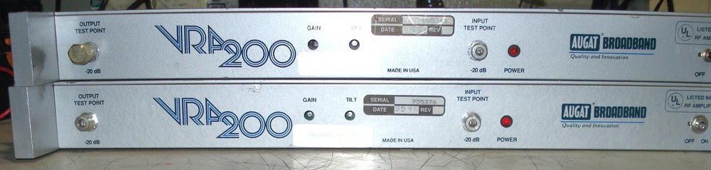 AUGAT VRA 200 RF AMPLIFIER T7443