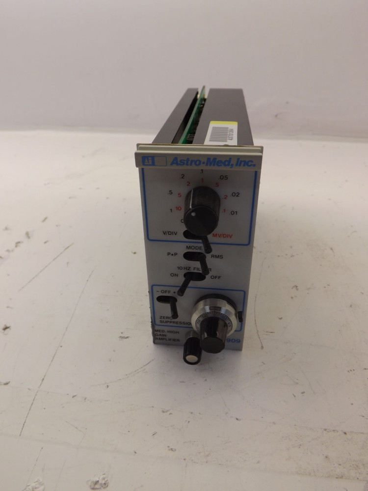 LOT OF 8 ASTRO-MED ASTRO MED ASC 909 31890-119 MEDIUM HIGH GAIN AMPLIFIER T40826