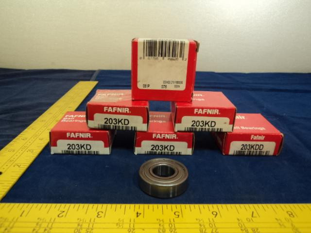 6 FAFNIR 203KD BALL BEARINGS T10098