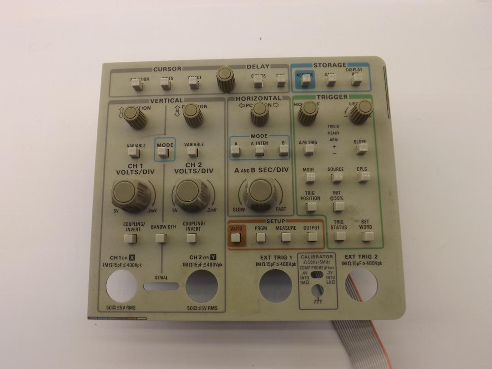 CURSOR DELAY STORAGE VERTICAL HORIZONTAL TRIGGER FRONT PANEL T36461