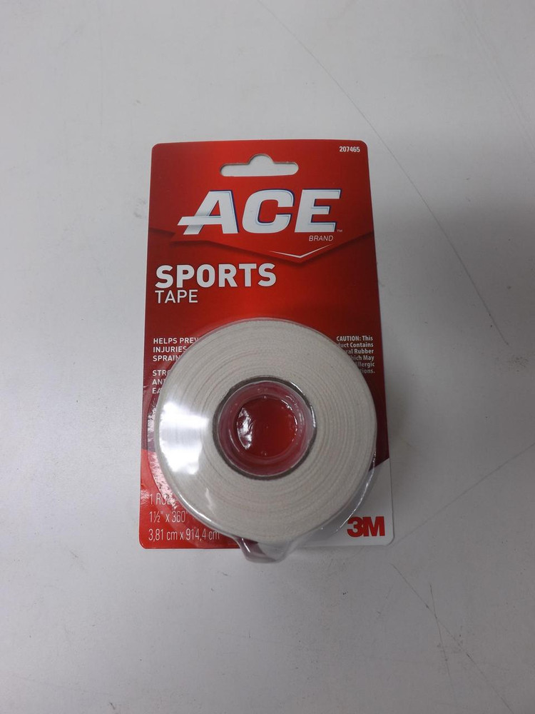 CASE OF 12 3M ACE 207465 SPORTS TAPE 1.5" X 10 YDS T45387