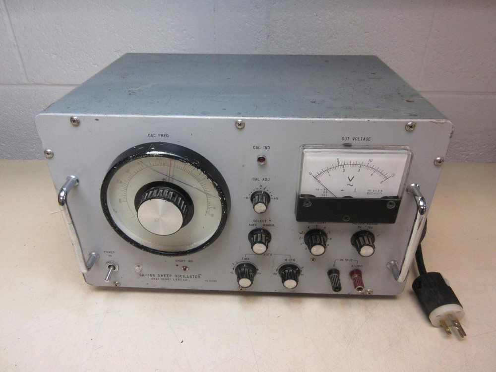 Arai Denki SA-156 Vintage Sweep Oscillator, Sine Wave T94377 For Sale