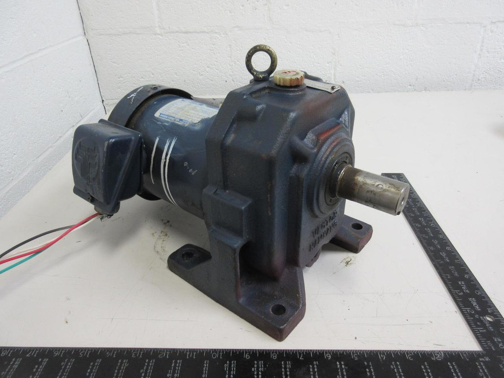 Nam Kang, Hyosung 1HP-F135-15, TE-F Horizontal Geared Motor, 220/380 V, 1455 RPM, 0.75 kW, Frame 80M. T96173 For Sale