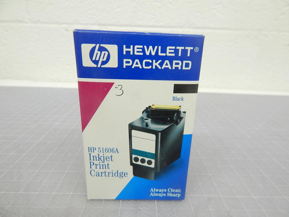LOT OF 3 HP 51606A BLACK INKJET PRINT CARTRIDGE T101814