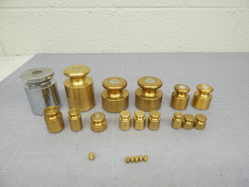Lot of 21 Ohaus, Toledo Miscellaneous Calibration Weights T102125 For Sale