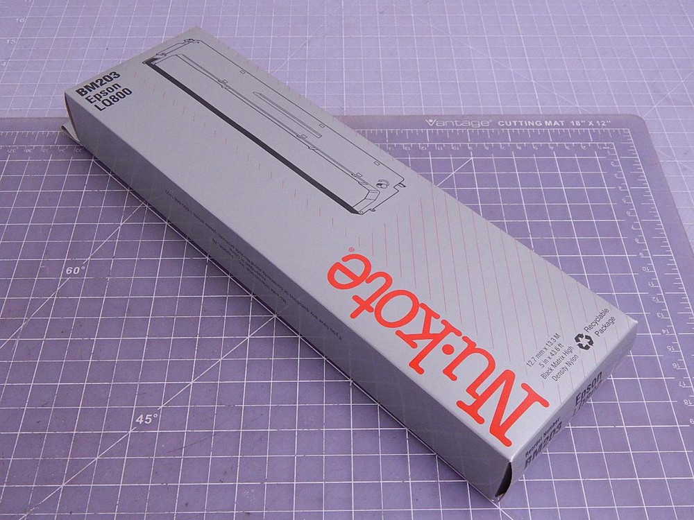 Lot of 4 Nu-Kote, Epson BM203 Black Nylon Printer Ribbon, LQ800 T102316 For Sale