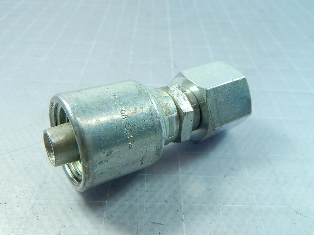 GATES 8G-8FKX G25910-0808-3G19A HYDRAULIC HOSE FITTING T103657