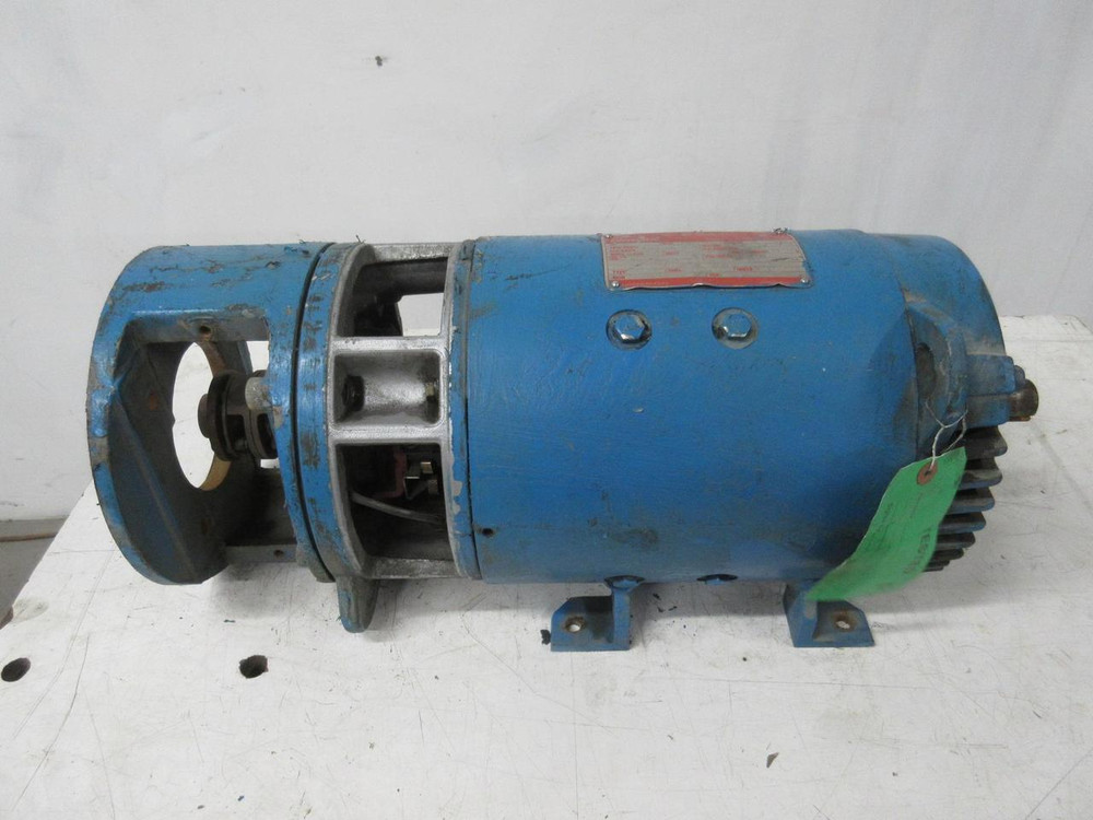 GE CDL186AT 5CD144FA028B028 DIRECT CURRENT MOTOR 5 HP 500 V 1750/2300 RPM 8.5 ARM AMPS .72/.42 FLD AMPS T103697