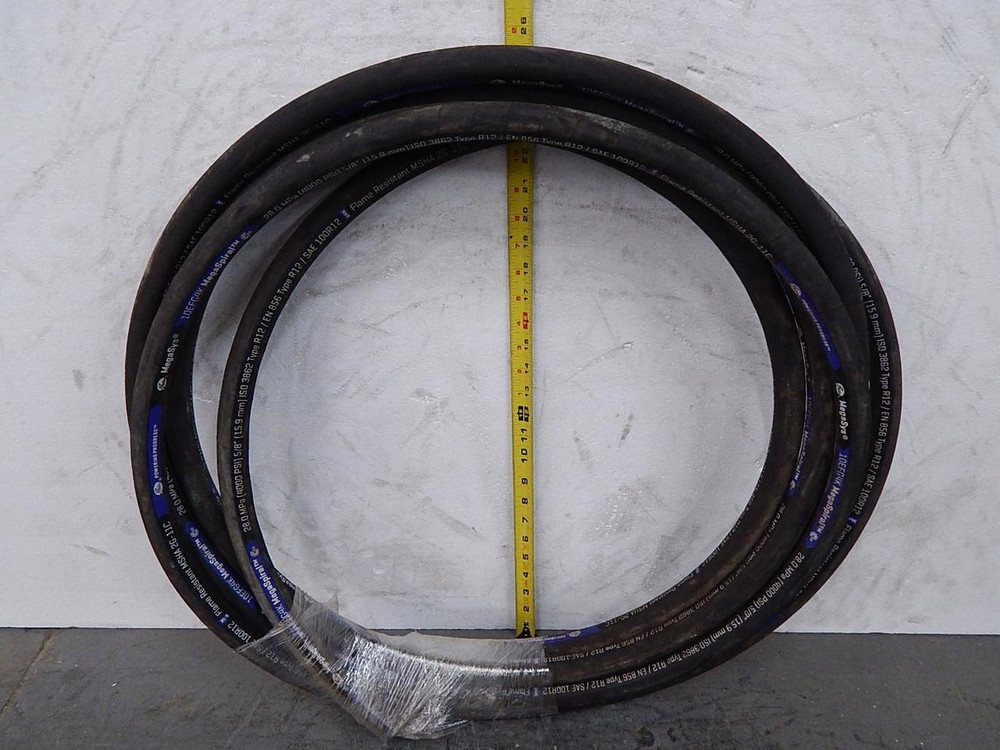 Gates 10EFG4K, ISO3862 R12, EN 856 R12, SAE 100R12, 2G-11C 5/8 In 4000 Psi MegaSpiral Flame Resistant Hydraulic Hose 25 Ft T104099 For Sale