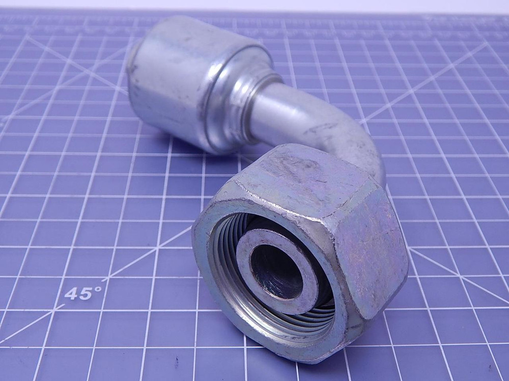 Gates 8G-12G25FDHORX90, G25730-1225, 12G-25FDHORX90 Hydraulic Hose Fitting T105778 For Sale