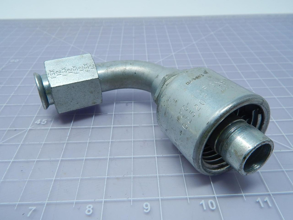 GATES G25205-1212 12G-12FSX90 HYDRAULIC HOSE FITTING T105976