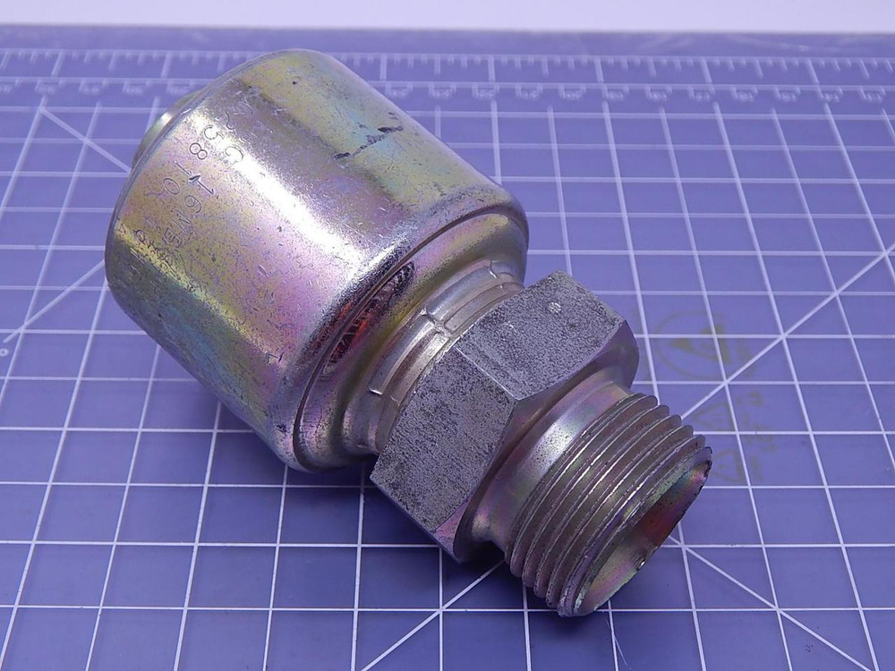 Gates 16G-16MBSPP, G25810-1616 Hydraulic Hose Fitting T108021 For Sale