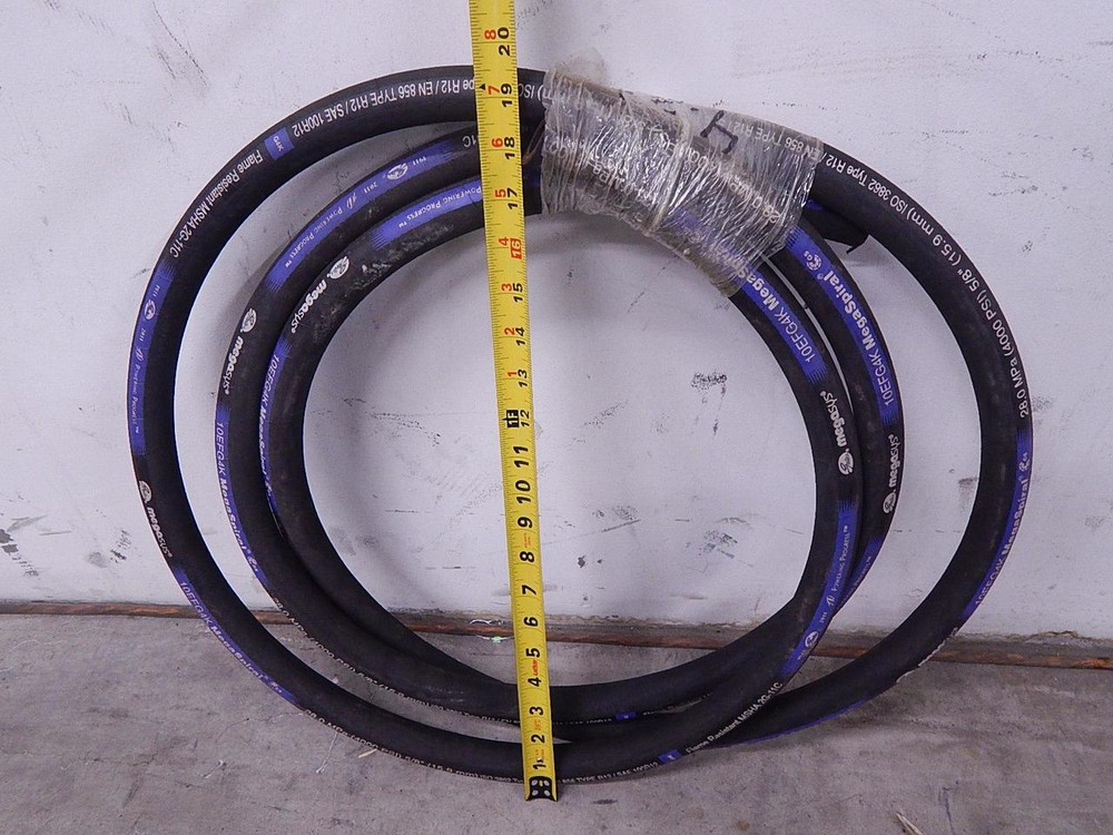 Gates 10EFG4K 5/8 In 4000 Psi MegaSys MegaSpiral Flame Resistant Hydraulic Hose 12 Ft T109320 For Sale