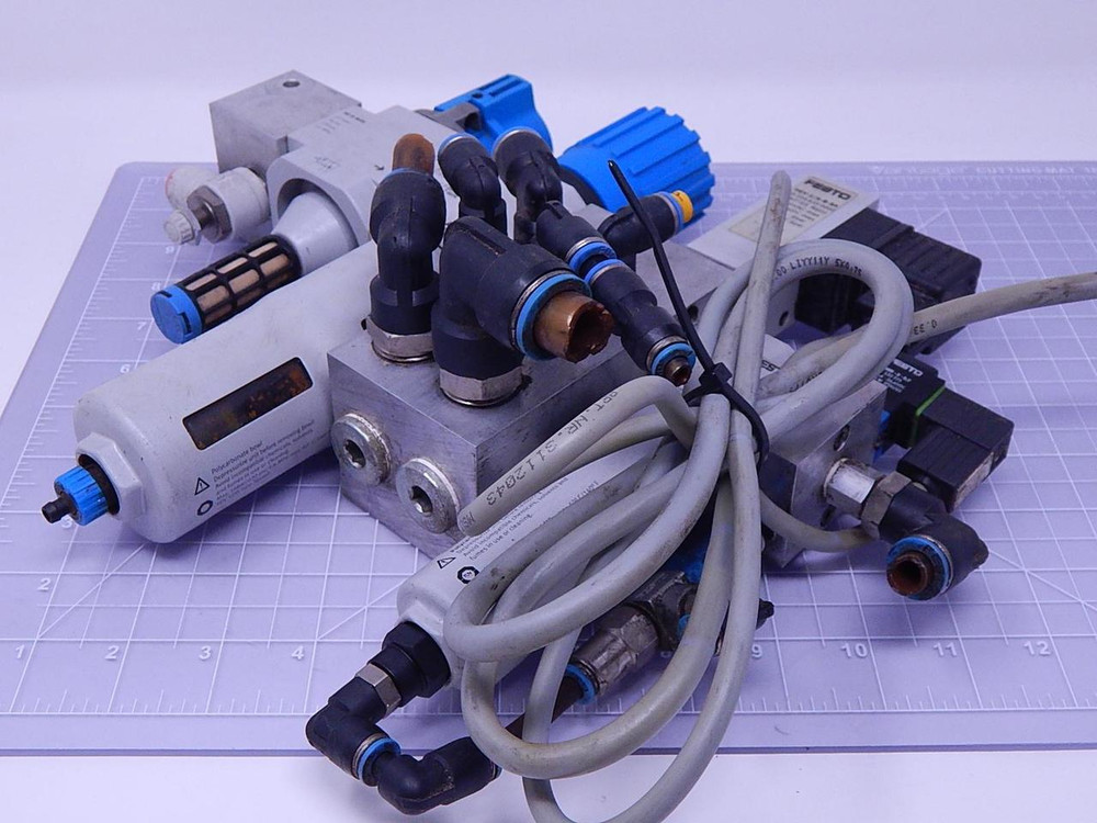 Festo LFR-D-MIDI-SA-27193 Pneumatic Regulator Set Lock T112355 For Sale