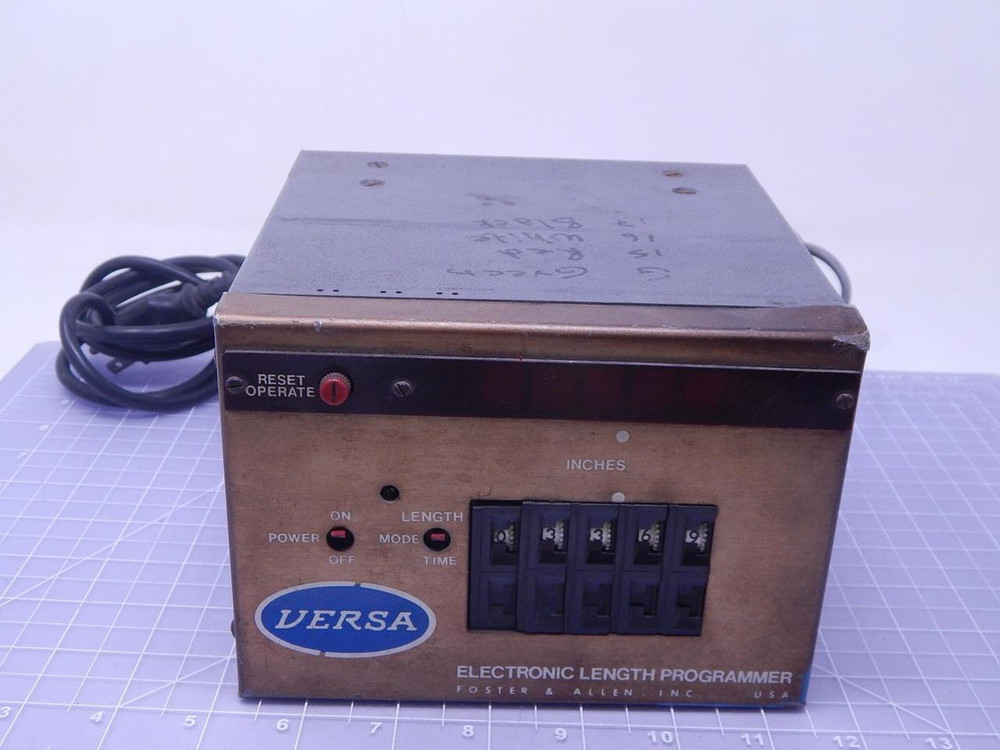 Foster & Allen Versa Electronic Length Programmer T115221 For Sale