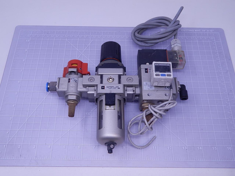 SMC EAW3000-F03 Pneumatic Set Lock Regulator Assembly T116306 For Sale