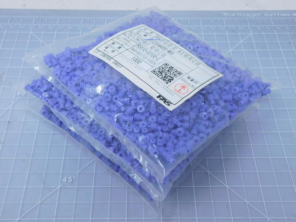 Lot of 3000 FAS RS610-03100 00 Wire Seals for Wire Harness W/S S-PU-2. 0S T119006 For Sale