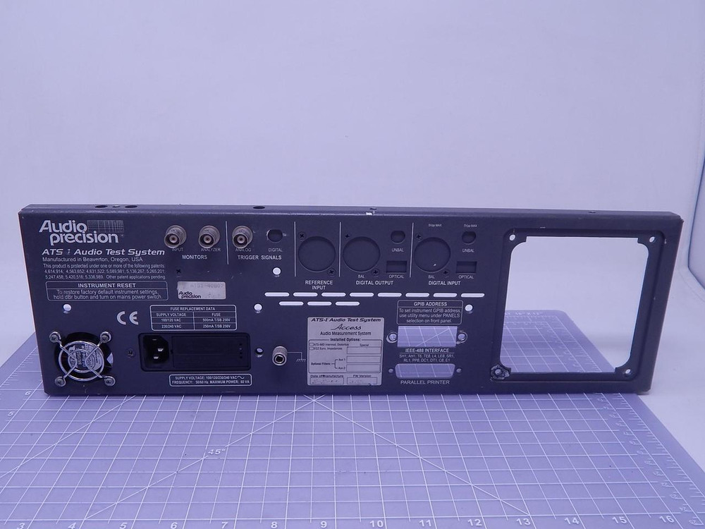 Audio Precision ATS1-40807 ATS 1 Audio Test System Front Panel Assembly T121813 For Sale