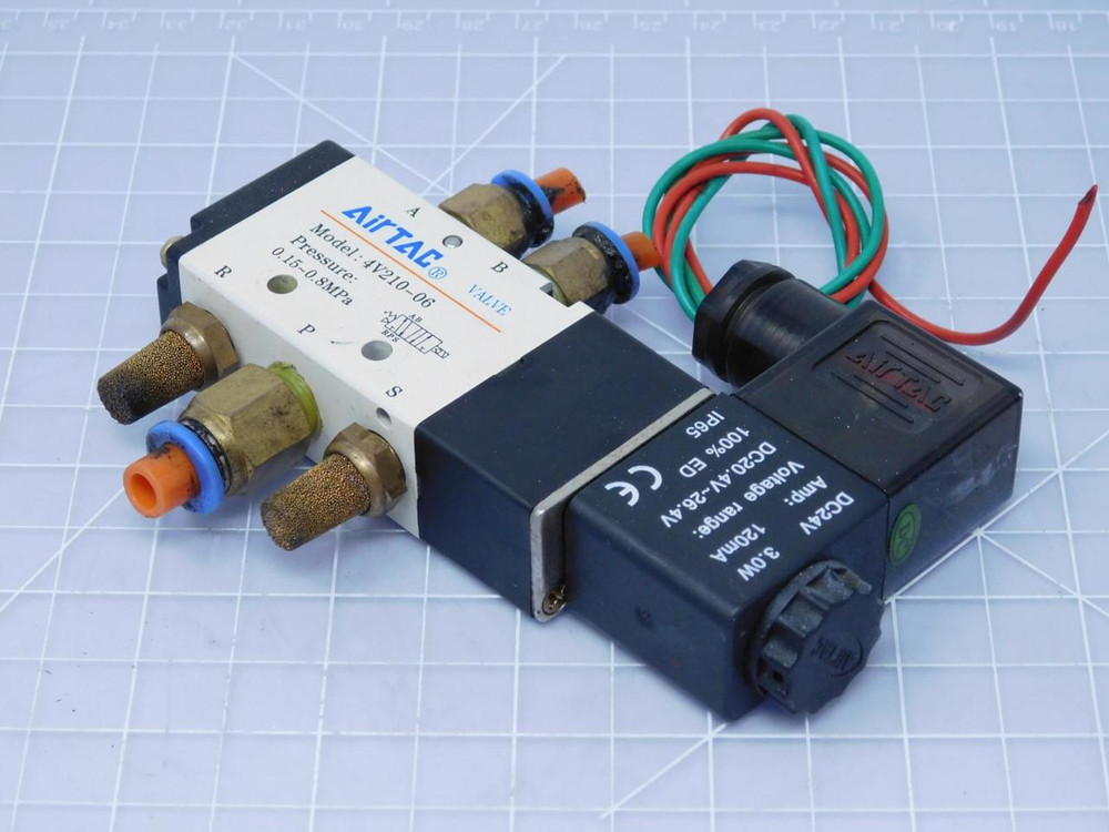 Airtac 4V210-06 Air Valve 5 Port 2 Position Solenoid T122961 For Sale
