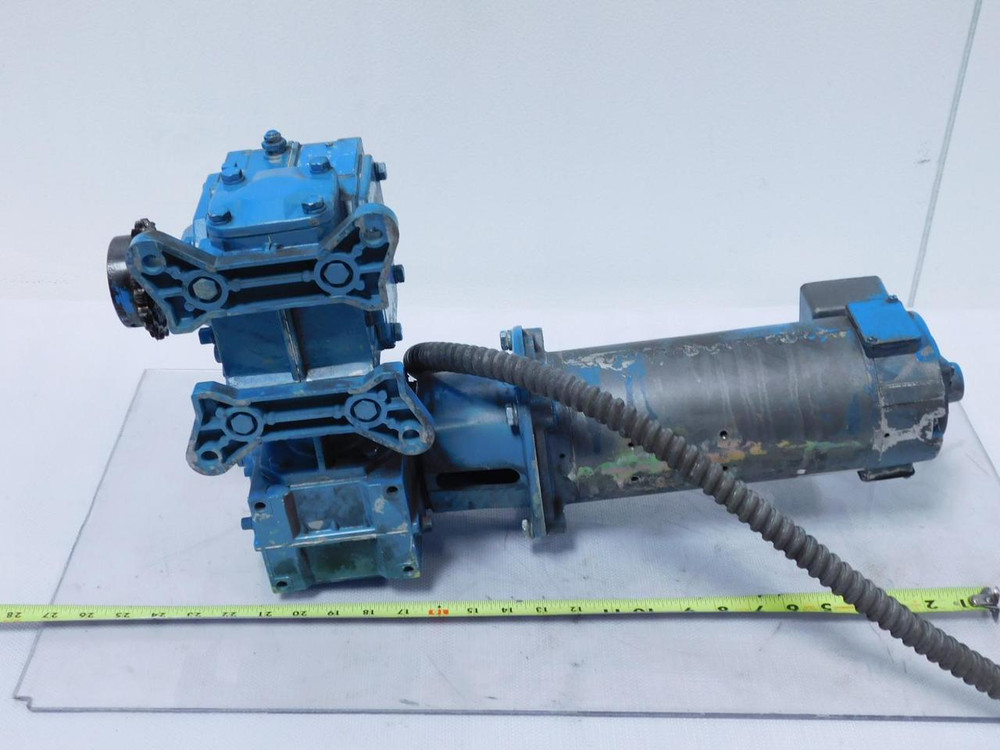 Baldor CDP3330 DC Motor .5 HP 90 V 1750 RPM 4.8 A 56C FR w/ Gear Reducer T123000 For Sale