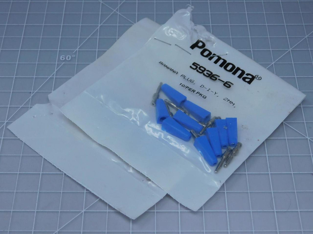 Lot of 15 Pomona 5936-6 Test Plugs & Test Jacks BANANA PLUG 2MM 10 T125347 For Sale