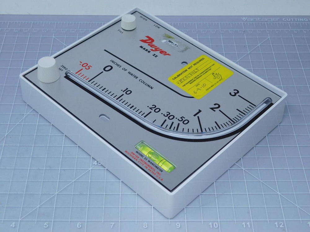 Dwyer MARK II-25 Inclined/Vertical Manometer T126020 For Sale
