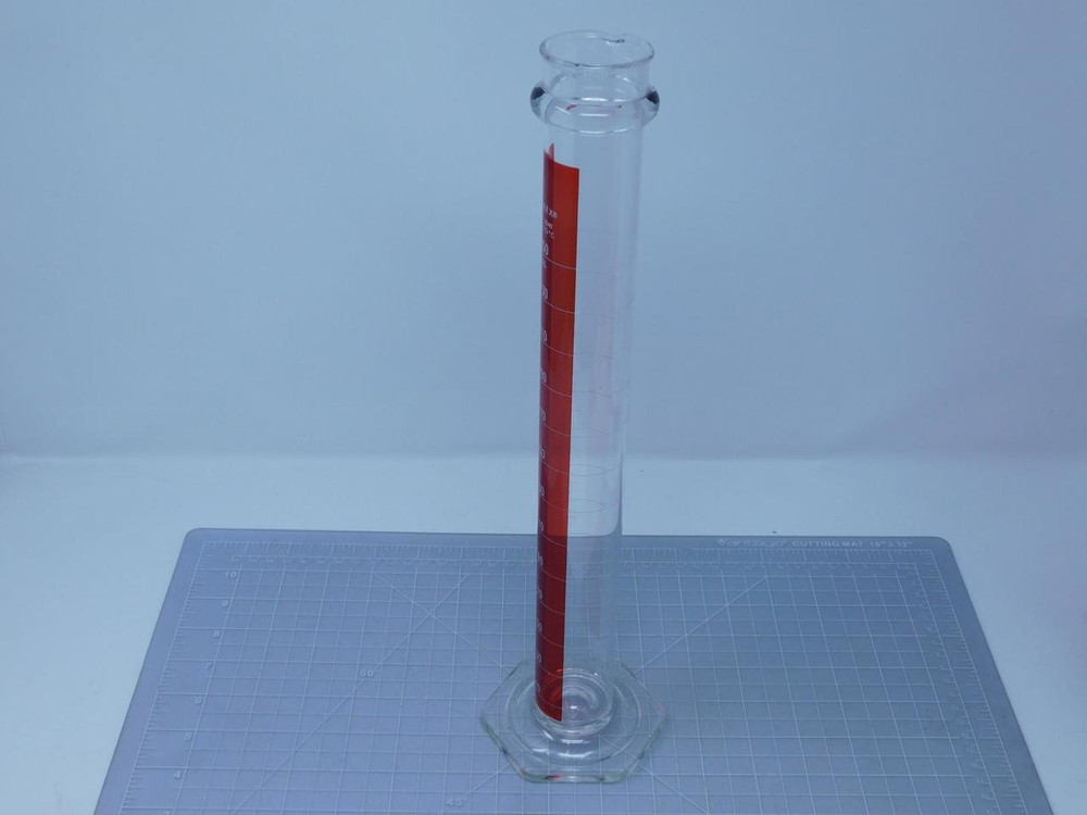 Pyrex 3046 Lifetime Red Band Single Scale Cylinder 250 mL T129104 For Sale