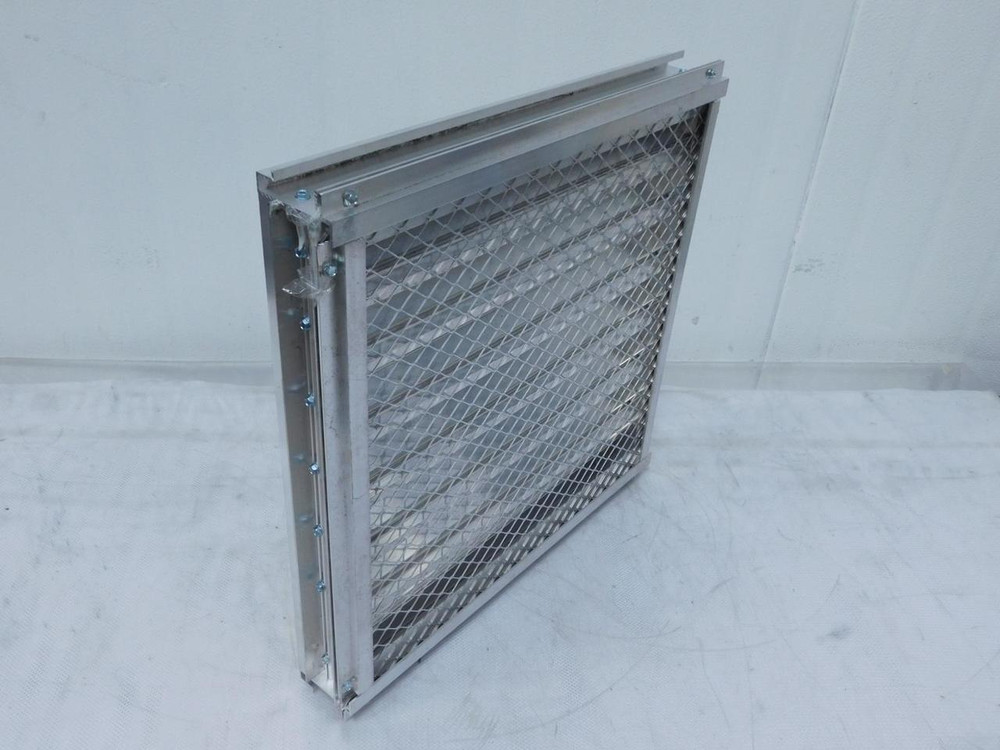 NCA XAD-2-45-GL 104676-6   Deep Drainable Extruded Aluminum Stationary Louver 18 x 18 For Sale