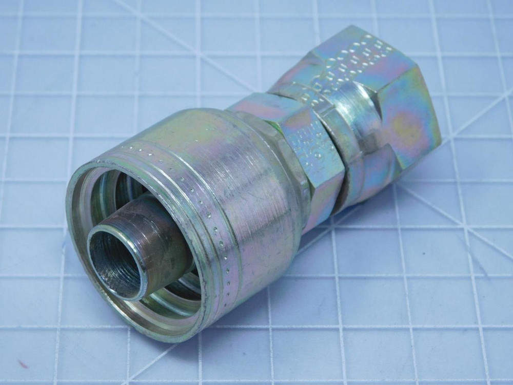 Eaton Weatherhead  -10   Hydraulic Hose Fitting, Female Swivel Crimpable 1 1/4" x 63/64" For Sale
