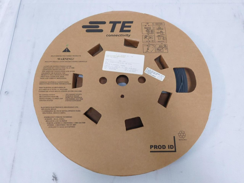 Lot of 500 Ft Tyco RNF-100-3/32-BK M23053/5-103-0   3/32 In Black Heat Shrink Tubing For Sale
