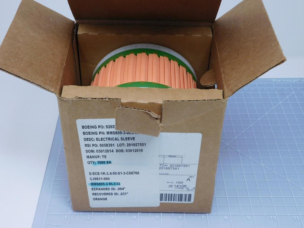 Lot of 1000 TE Connectivity CJ9831-000    Raycehm Heat Shrink Label Wire Identification Roll For Sale